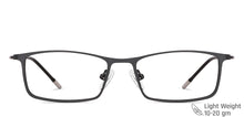 Load image into Gallery viewer, Black Rectangle Full Rim Unisex Eyeglasses by Vincent Chase Computer Glasses-144708