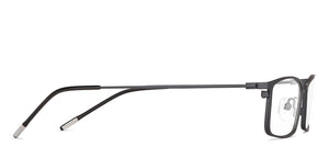 Black Rectangle Full Rim Unisex Eyeglasses by Vincent Chase Computer Glasses-144708