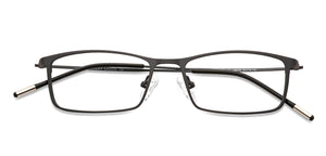 Black Rectangle Full Rim Unisex Eyeglasses by Vincent Chase Computer Glasses-144708