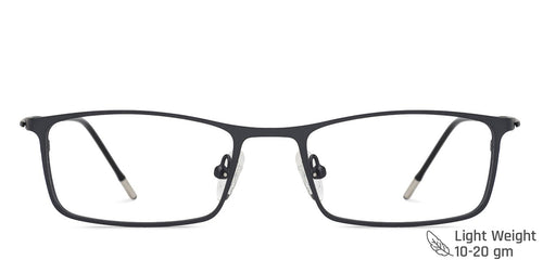 Black Rectangle Full Rim Extra Narrow Unisex Eyeglasses by Vincent Chase-138058