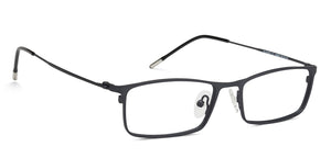 Black Rectangle Full Rim Extra Narrow Unisex Eyeglasses by Vincent Chase-138058
