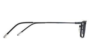 Black Rectangle Full Rim Extra Narrow Unisex Eyeglasses by Vincent Chase-138058