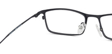 Load image into Gallery viewer, Black Rectangle Full Rim Extra Narrow Unisex Eyeglasses by Vincent Chase-138058