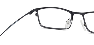 Black Rectangle Full Rim Extra Narrow Unisex Eyeglasses by Vincent Chase-138058