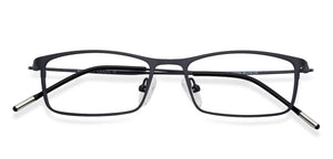 Black Rectangle Full Rim Extra Narrow Unisex Eyeglasses by Vincent Chase-138058