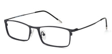 Load image into Gallery viewer, Black Rectangle Full Rim Extra Narrow Unisex Eyeglasses by Vincent Chase-138058