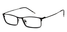 Load image into Gallery viewer, Black Rectangle Full Rim Extra Narrow Unisex Eyeglasses by Vincent Chase-138059