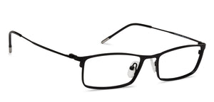 Black Rectangle Full Rim Extra Narrow Unisex Eyeglasses by Vincent Chase-138059