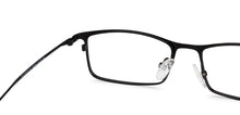 Load image into Gallery viewer, Black Rectangle Full Rim Extra Narrow Unisex Eyeglasses by Vincent Chase-138059