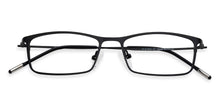 Load image into Gallery viewer, Black Rectangle Full Rim Extra Narrow Unisex Eyeglasses by Vincent Chase-138059
