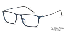 Load image into Gallery viewer, Blue Rectangle Full Rim Extra Narrow Unisex Eyeglasses by Vincent Chase-145714