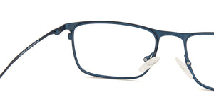 Blue Rectangle Full Rim Extra Narrow Unisex Eyeglasses by Vincent Chase-145714