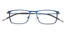 Load image into Gallery viewer, Blue Rectangle Full Rim Extra Narrow Unisex Eyeglasses by Vincent Chase-145714