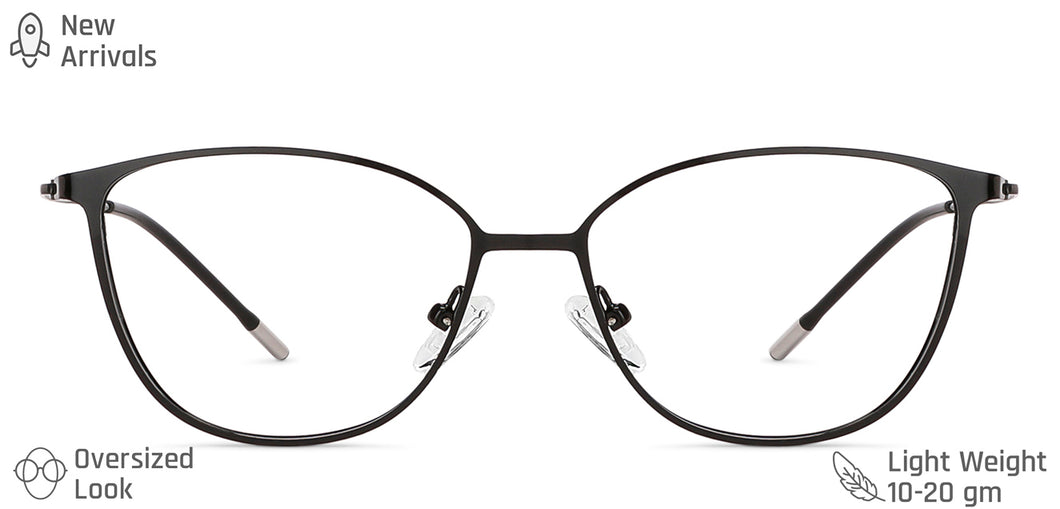 Black Cat Eye Full Rim Women Eyeglasses by Vincent Chase Computer Glasses-143671