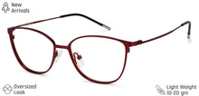 Load image into Gallery viewer, Red Cat Eye Full Rim Women Eyeglasses by Vincent Chase Computer Glasses-144712