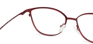Red Cat Eye Full Rim Women Eyeglasses by Vincent Chase Computer Glasses-144712