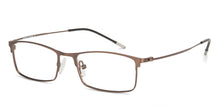 Load image into Gallery viewer, Brown Rectangle Full Rim Extra Narrow Unisex Eyeglasses by Vincent Chase Online-138316