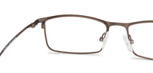 Load image into Gallery viewer, Brown Rectangle Full Rim Extra Narrow Unisex Eyeglasses by Vincent Chase Online-138316