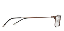 Load image into Gallery viewer, Brown Rectangle Full Rim Extra Narrow Unisex Eyeglasses by Vincent Chase Online-138316