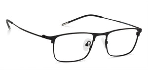 Black Rectangle Full Rim Unisex Eyeglasses by Vincent Chase Online-138318
