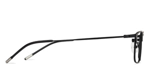 Black Rectangle Full Rim Unisex Eyeglasses by Vincent Chase Online-138318