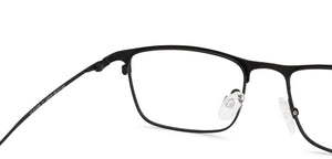 Black Rectangle Full Rim Unisex Eyeglasses by Vincent Chase Online-138318