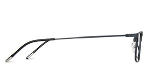 Gunmetal Rectangle Full Rim Unisex Eyeglasses by Vincent Chase Computer Glasses-144494