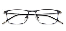 Load image into Gallery viewer, Black Rectangle Full Rim Narrow Unisex Eyeglasses by Vincent Chase-138319