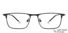 Load image into Gallery viewer, Black Rectangle Full Rim Narrow Unisex Eyeglasses by Vincent Chase-138319