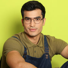 Load image into Gallery viewer, Brown Square Full Rim Wide Unisex Eyeglasses by Vincent Chase Online-138360