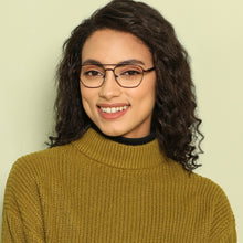 Load image into Gallery viewer, Brown Square Full Rim Wide Unisex Eyeglasses by Vincent Chase Online-138360