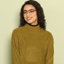 Load image into Gallery viewer, Brown Square Full Rim Wide Unisex Eyeglasses by Vincent Chase Online-138360