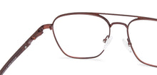 Load image into Gallery viewer, Brown Square Full Rim Wide Unisex Eyeglasses by Vincent Chase Online-138360