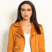 Load image into Gallery viewer, Blue Rectangle Half Rim Unisex Eyeglasses by Vincent Chase-138362