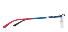 Load image into Gallery viewer, Blue Rectangle Half Rim Unisex Eyeglasses by Vincent Chase-138362