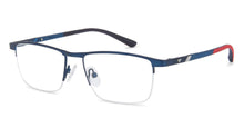 Load image into Gallery viewer, Blue Rectangle Half Rim Unisex Eyeglasses by Vincent Chase-138362