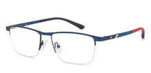 Load image into Gallery viewer, Blue Rectangle Half Rim Unisex Eyeglasses by Vincent Chase-138362