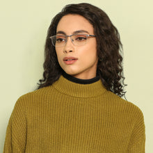 Load image into Gallery viewer, Gunmetal Rectangle Half Rim Unisex Eyeglasses by Vincent Chase VC-203689
