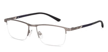 Load image into Gallery viewer, Gunmetal Rectangle Half Rim Unisex Eyeglasses by Vincent Chase VC-203689
