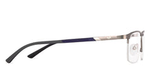 Load image into Gallery viewer, Gunmetal Rectangle Half Rim Unisex Eyeglasses by Vincent Chase VC-203689