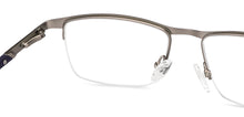 Load image into Gallery viewer, Gunmetal Rectangle Half Rim Unisex Eyeglasses by Vincent Chase VC-203689