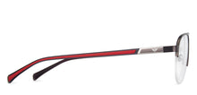 Load image into Gallery viewer, Gunmetal Aviator Half Rim Wide Unisex Eyeglasses by Vincent Chase VC-138365