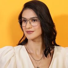 Load image into Gallery viewer, Gunmetal Square Full Rim Unisex Eyeglasses by Vincent Chase Online-138369