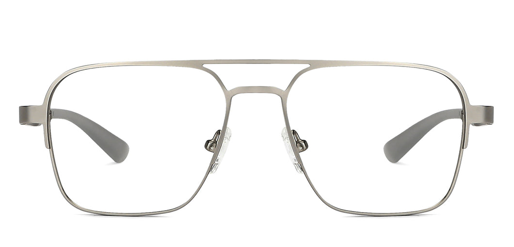 Gunmetal Square Full Rim Unisex Eyeglasses by Vincent Chase Online-138369