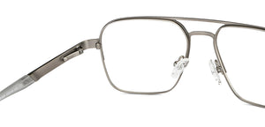 Gunmetal Square Full Rim Unisex Eyeglasses by Vincent Chase Online-138369