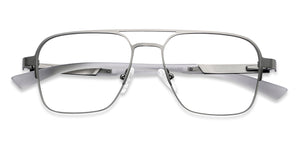 Gunmetal Square Full Rim Unisex Eyeglasses by Vincent Chase Online-138369
