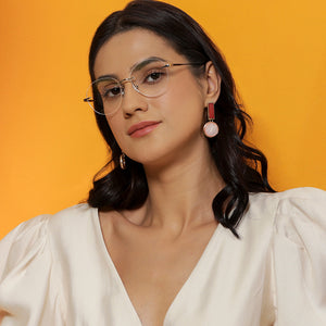 Silver Round Rimless Unisex Eyeglasses by Vincent Chase Online-138670