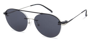 Silver Round Rimless Unisex Eyeglasses by Vincent Chase Online-138670