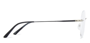 Silver Round Rimless Unisex Eyeglasses by Vincent Chase Online-138670