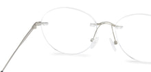Load image into Gallery viewer, Silver Round Rimless Unisex Eyeglasses by Vincent Chase Online-138670